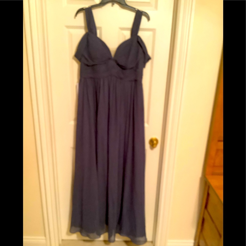 Size 12 Dusty gray long formal dress.